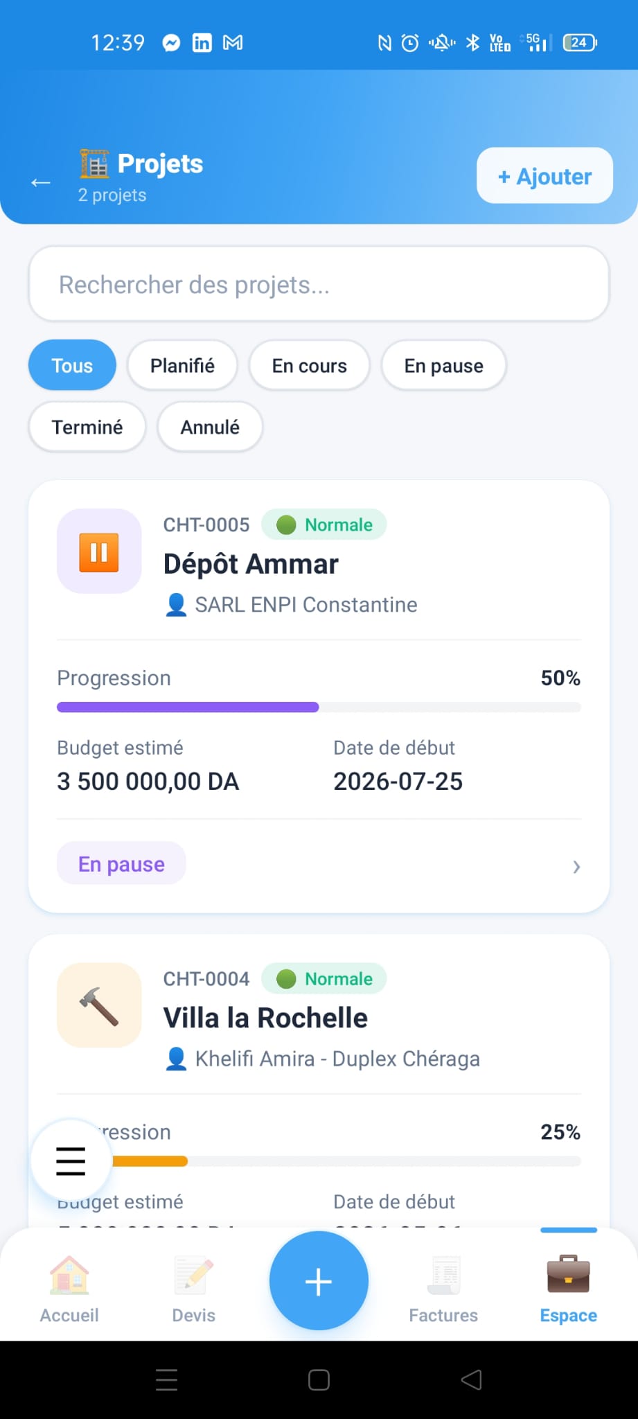 Chantiers